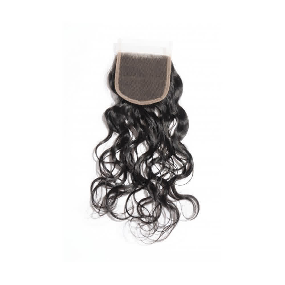 4x4 Closure Natural Wavy