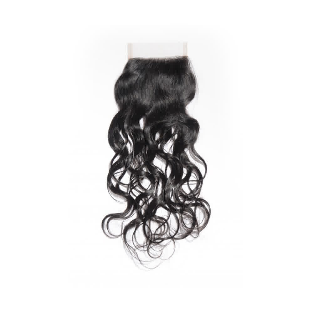 4x4 Closure Natural Wavy